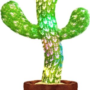 Dancing Talking Cactus Baby Mimicking Toys with LED 120 English Songs